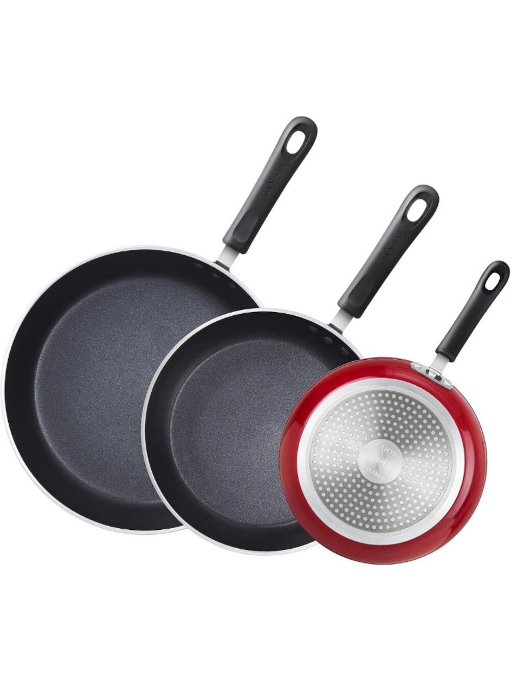 Nonstick Frying Pan Set - 8/9.5/11 Inch Skillets, Induction Compatible, 3-Piece